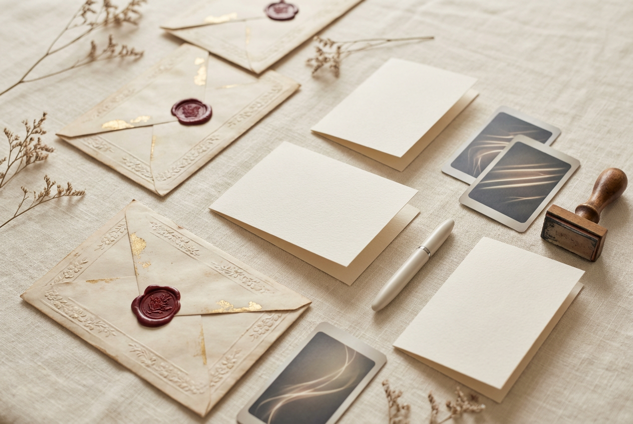 old fashioned invitation enclosure