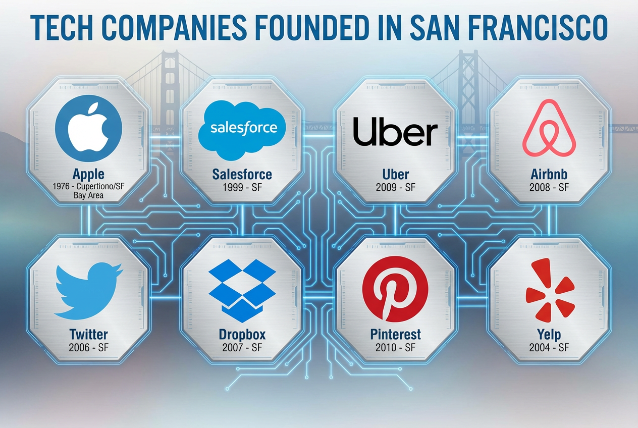 major tech company founded in san francisco